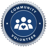 Community Volunteer seal